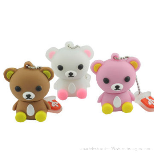 Cartoon Bear USB Flash Drive, Free Customer, Package, Printing, 3-year Warranty